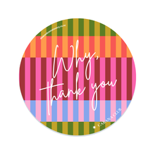 Load image into Gallery viewer, A cabana club premium paper coaster with "hy, thank you"
